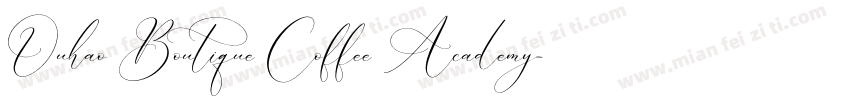 Ouhao Boutique Coffee Academy字体转换